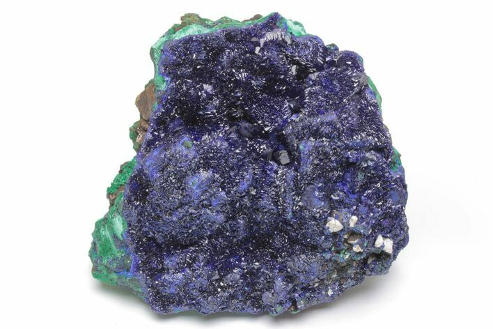 Sparkling Azurite and Malachite Crystal Association - China #217676